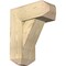 Ekena Millwork Traditional Craftsman Rough Sawn Bracket w/ Offset Brace, Douglas Fir, 8"W x 18"D x 22"H BKT0806X18X22TRA04RDF - alternate 1